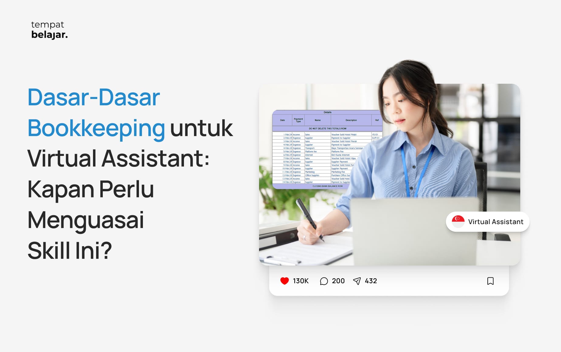 Dasar-Dasar Bookkeeping untuk Virtual Assistant: Kapan Perlu Menguasai Skill Ini?